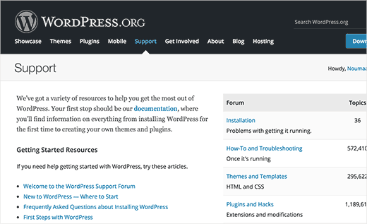 Поддержка WordPress