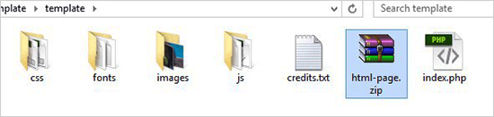 ZIP архив Html страница