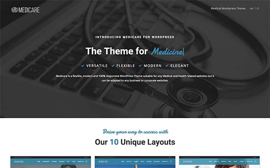 Шаблон medicaring WordPress