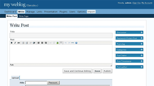 WordPress 2.0 страница комментариев Wordpress 2.0 страница комментариев