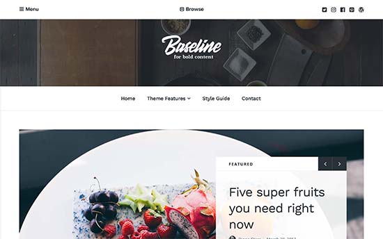 Шаблон baseline
