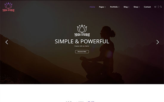 Шаблон Yoga Studio